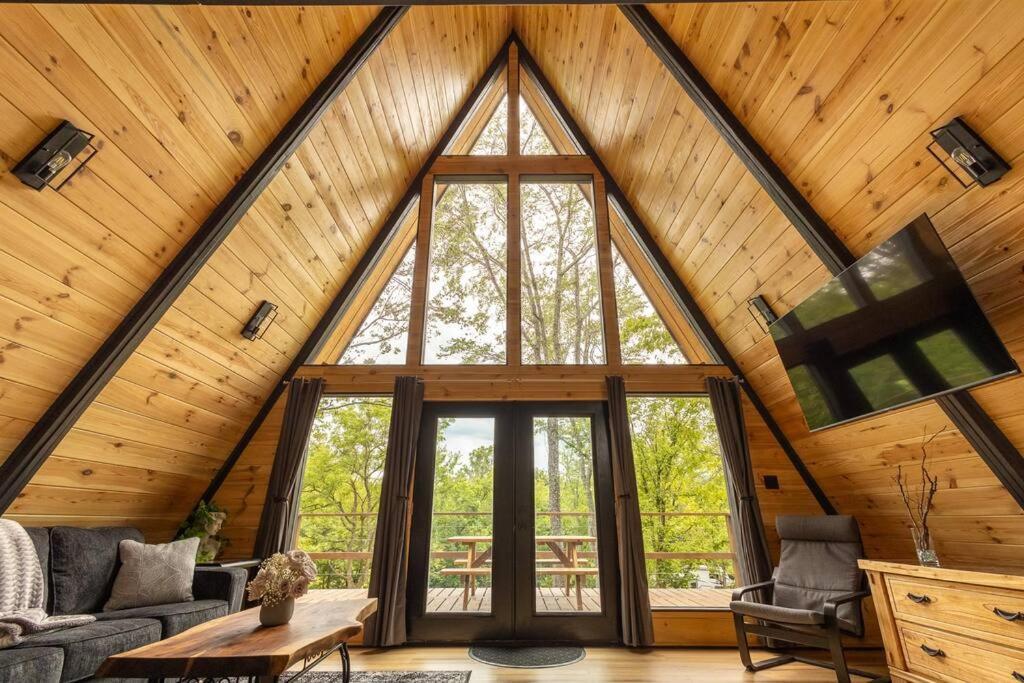 Valhalla Cabins Aframes With Hot Tubs & Sauna Cosby Eksteriør bilde
