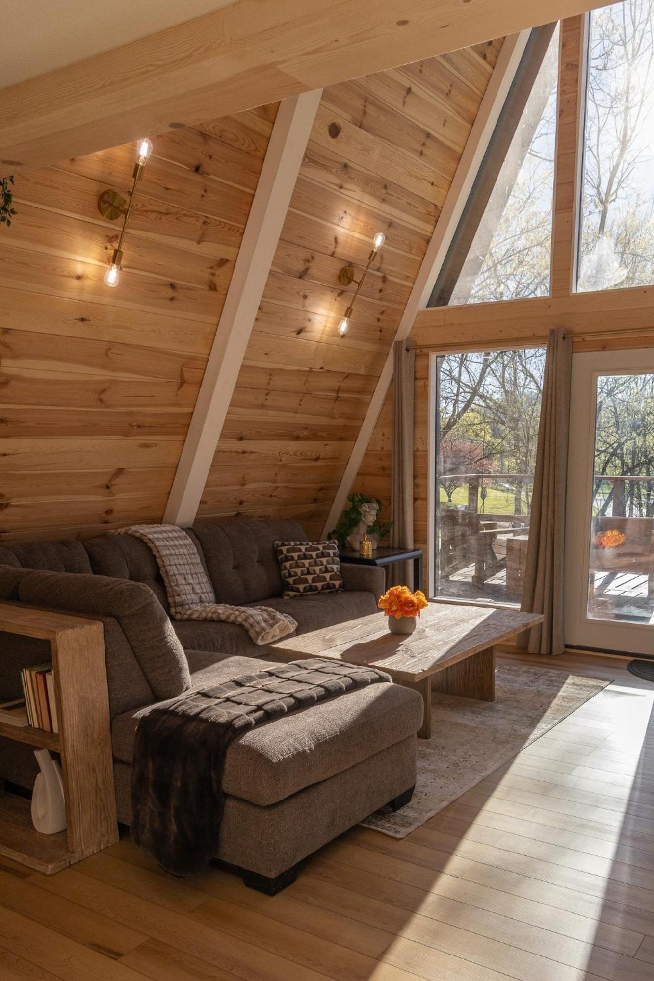 Valhalla Cabins Aframes With Hot Tubs & Sauna Cosby Eksteriør bilde